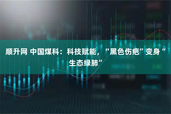 顺升网 中国煤科：科技赋能，“黑色伤疤”变身“生态绿肺”